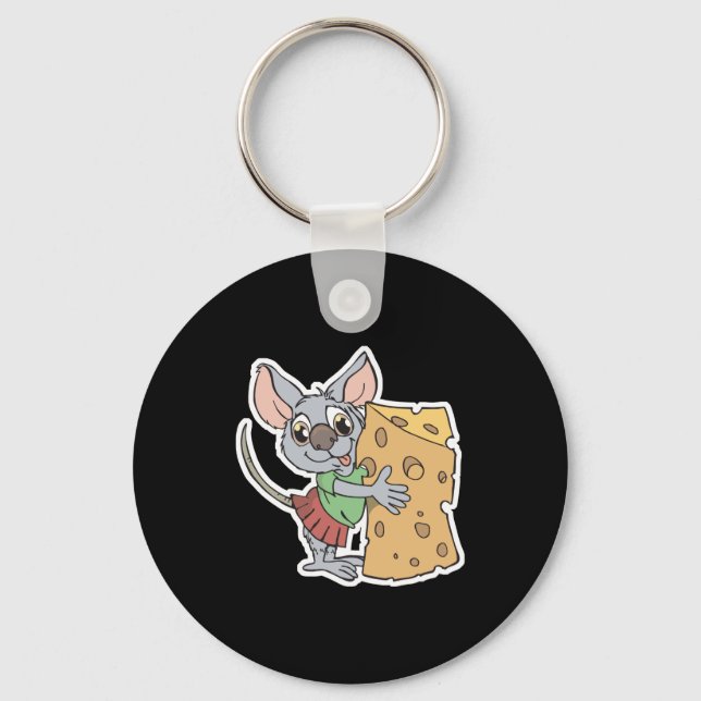 Käsemaus Schlüsselanhänger (Vorderseite)