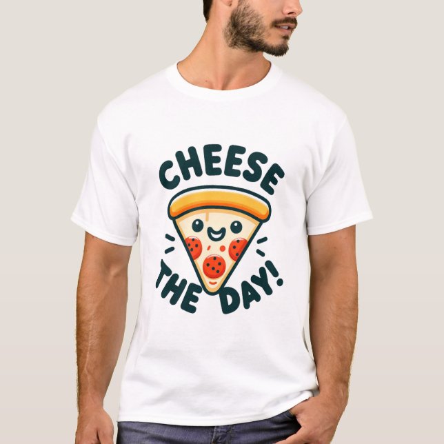 Käsemotivation - sagen Sie es mit Käse T-Shirt (Vorderseite)