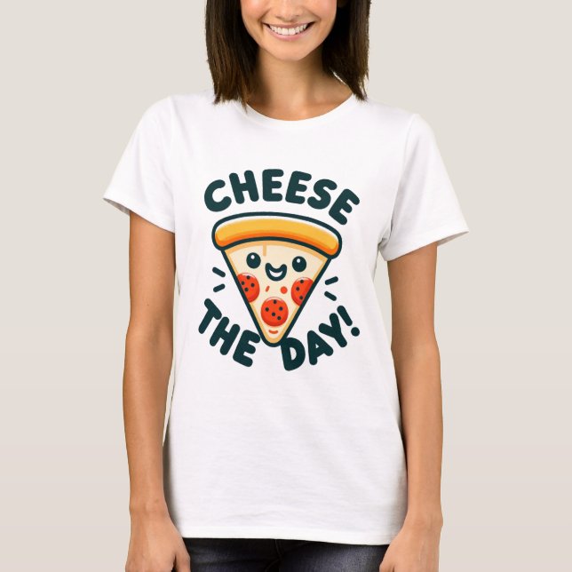 Käsemotivation - sagen Sie es mit Käse T-Shirt (Vorderseite)