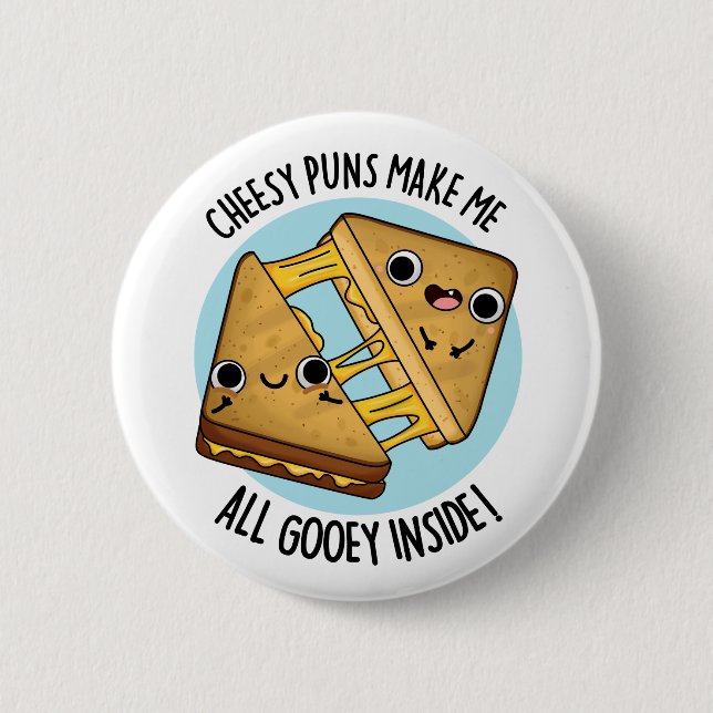 Käsepistolen machen mich in einem sonnigen Food Pu Button (Vorderseite)