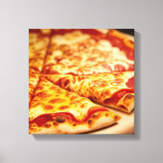 Käsepizza Leinwanddruck (Vorderseite)