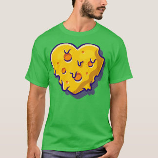 Käsesocher Liebe Schmolzener Cartoon T-Shirt