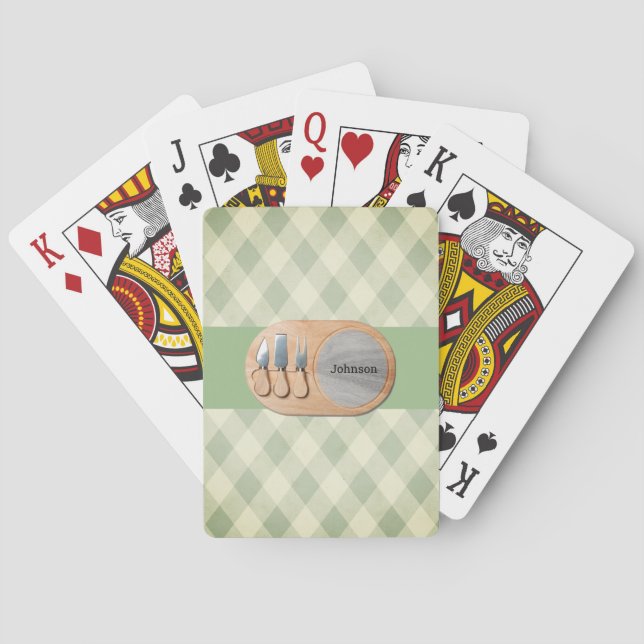 Käsespezifische Personalisierte Charcuterie Spielkarten (Rückseite)