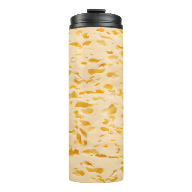 Käsestruktur mit Löchern Thermosbecher (Vorderseite)