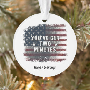 Kash Patel "You've Got Two Minutes" Interview Zita Ornament