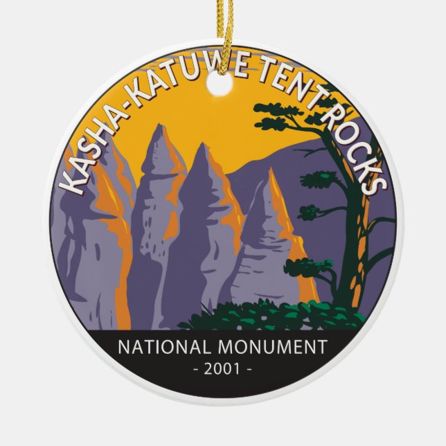 Kasha - Katuwe Zent Rocks National Monument Keramik Ornament (Vorne)