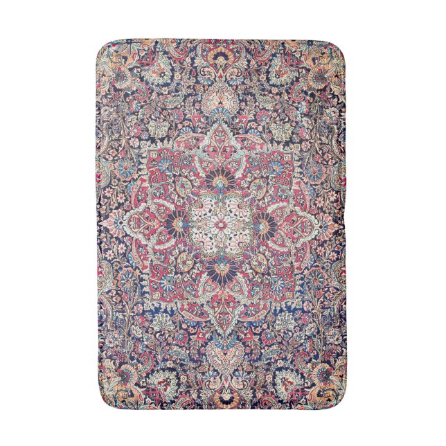 Kashan Central Persian Rug Print Badematte (Vorderseite Vertikal)