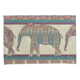 Kashmir Paisley Elephant Art Kissenbezug