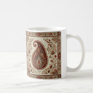 Kashmiri Badaam Motif Stickerei Design Kaffeetasse