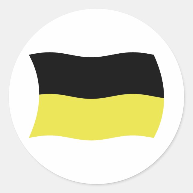 Kashubians Flaggenaufkleber Runder Aufkleber (Vorderseite)