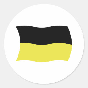 Kashubians Flaggenaufkleber Runder Aufkleber