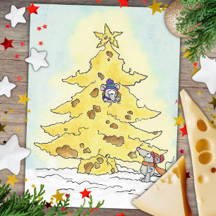 KÄSIGES WEIHNACHTSPOSTKARTE von Nicole Janes Feiertagspostkarte