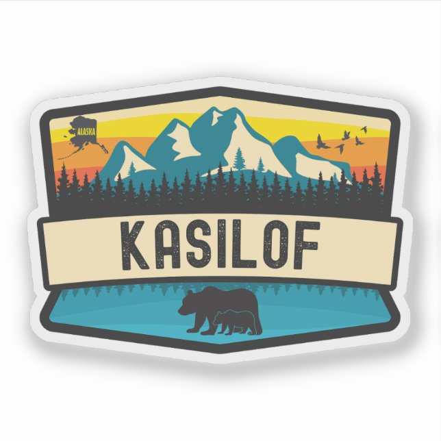 Kasilof, Alaska Aufkleber (Vorderseite)