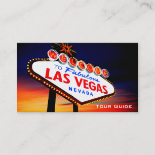 Kasino-Ausflug-Führer-Reise-Agent Las Vegas Nevad Visitenkarte