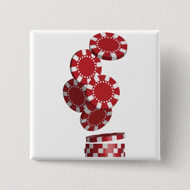 Kasino-/Poker-Chips Button (Vorderseite)