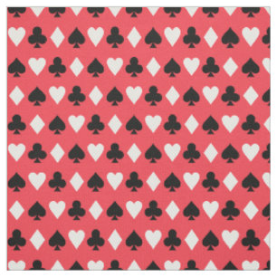 Kasino-Poker-Spielkarte-Symbol-Muster Stoff