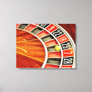 Kasino-Rouletteradball spielende Nr. 29 Leinwanddruck