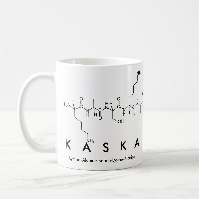Kaska Peptid-Namen-Tasse Kaffeetasse (Links)