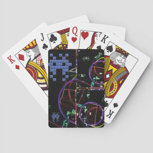 Kaskade elektronischer Spiele Spielkarten (Rückseite)