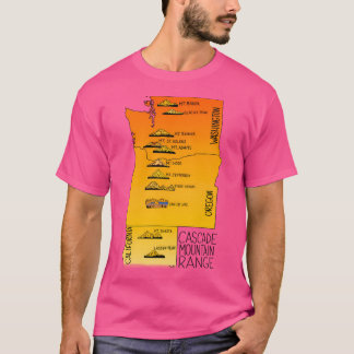Kaskade Range - Mt Baker Glacier Peak Mt Rainier m T-Shirt
