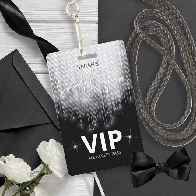 Kaskadierbeleuchtung Sweet 16 Black and White ID79 Ausweis (Von Creator hochgeladen)