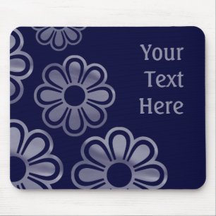 KaskadierenBlumen - tiefe Marine Mousepad