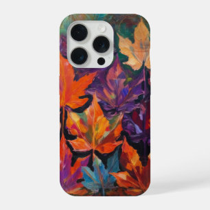 Kaskadierende Herbstblätter, farbenfrohes Herbstde iPhone 15 Pro Hülle