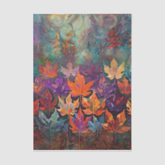 Kaskadierende Herbstleeves, Cottage-Core-farbiger Seidenpapier