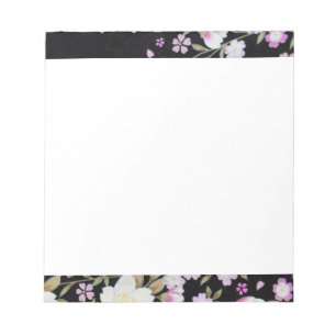 Kaskadierende rosa Blume Notizblock