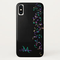 KaskadierenMusiknoten-Monogramm iPhone X Fall