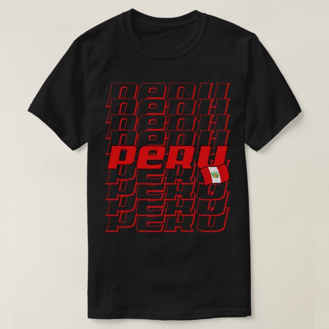 Kaskadierter Text 1 T-Shirt (Design vorne)