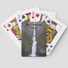 Kaskadierung des Multnomah Falls Travel Foto Spielkarten