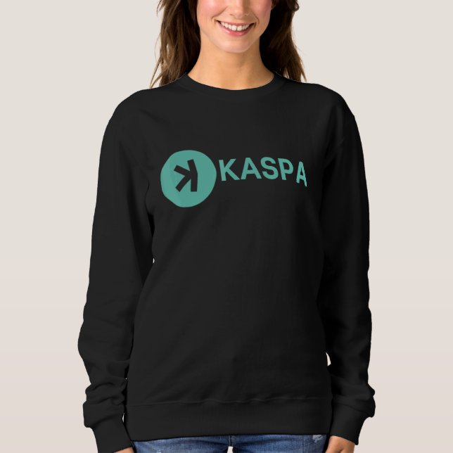 Kaspa Crypto Digital Ledger Decentralized Layer1 K Sweatshirt (Vorderseite)