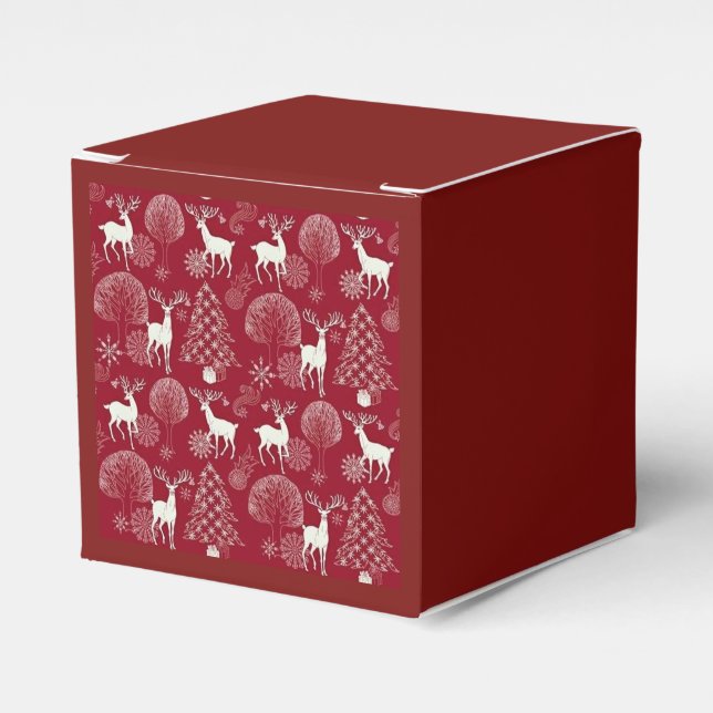 Kasse des Geschenks Mit Hirschen von Weihnachten Geschenkschachtel (Vorderseite)