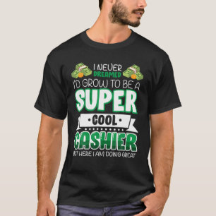 Kasse Supermarkt Geschenkidee für Kasse Lover T-Shirt