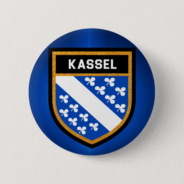 Kassel-Flagge Button (Vorderseite)