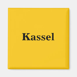 Kassel Magnet Schild Gold Gleb