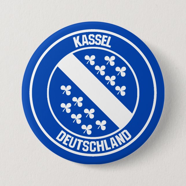 Kassel Round Emblem Button (Vorderseite)