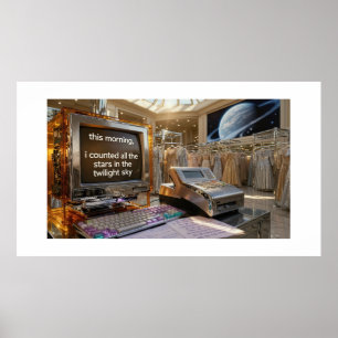 Kassenbon Gedicht des Monats Poster