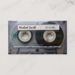 Kassette DJ-Visitenkarten Visitenkarte