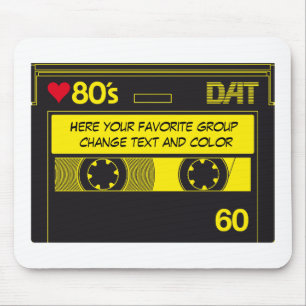 KASSETTE LOVE 80´s Mousepad