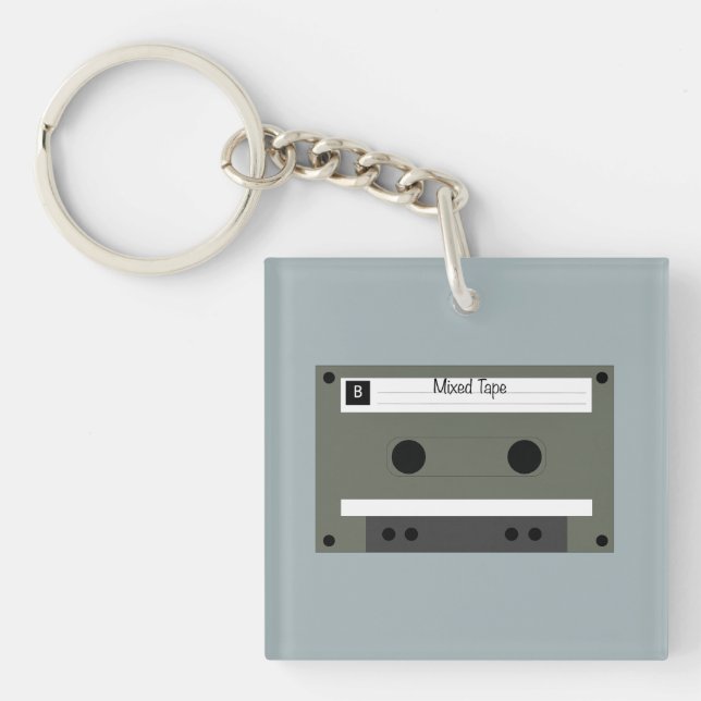 Kassette, Mixed Tape Schlüsselanhänger (Vorderseite)