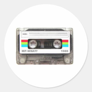 Kassette Runder Aufkleber