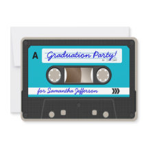 Kassette-Tape-Graduationspartei für den Retro-80er