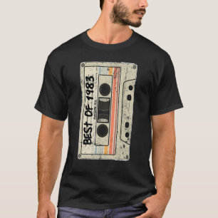 Kassette Tape Retro Geburtstag Geboren 1983 Best o T-Shirt