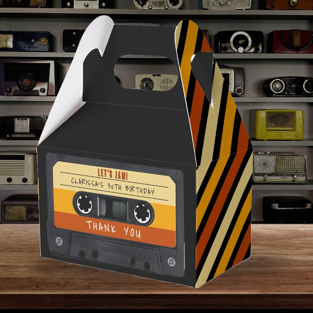 Kassette Tape Rosa Retro Geburtstagsparty Geschenkschachtel (Von Creator hochgeladen)