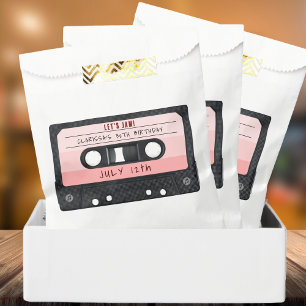 Kassette Tape Rosa Retro Geburtstagsparty Geschenktütchen