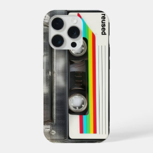 Kassette Transparent Retro Mixtape 80er Ästhetik iPhone 15 Pro Hülle