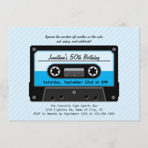 Kassette zum Geburtstag Einladung