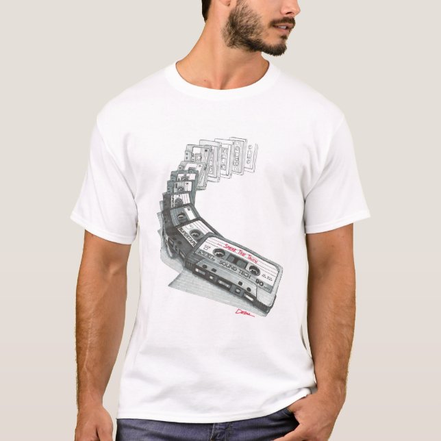 Kassetten-Dominos T-Shirt (Vorderseite)